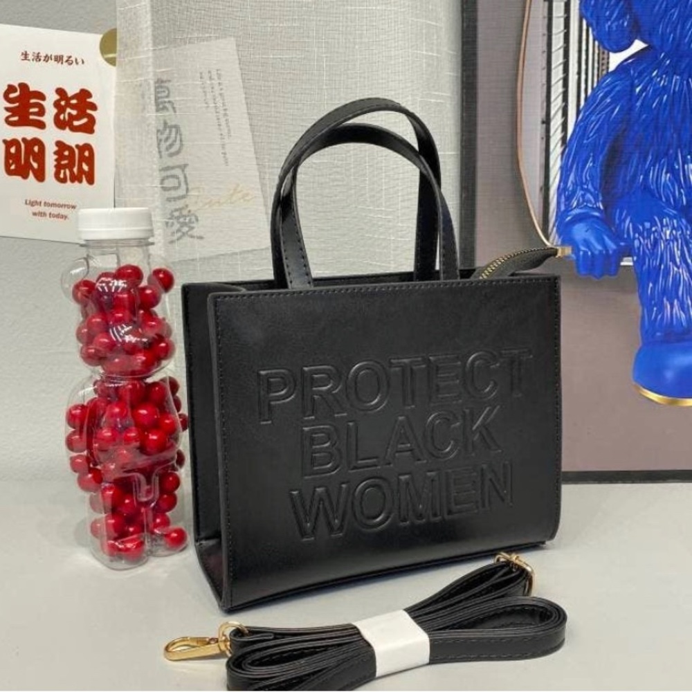 Protect Black Women Shoulder Crossbody Tote - Picture 9 of 10